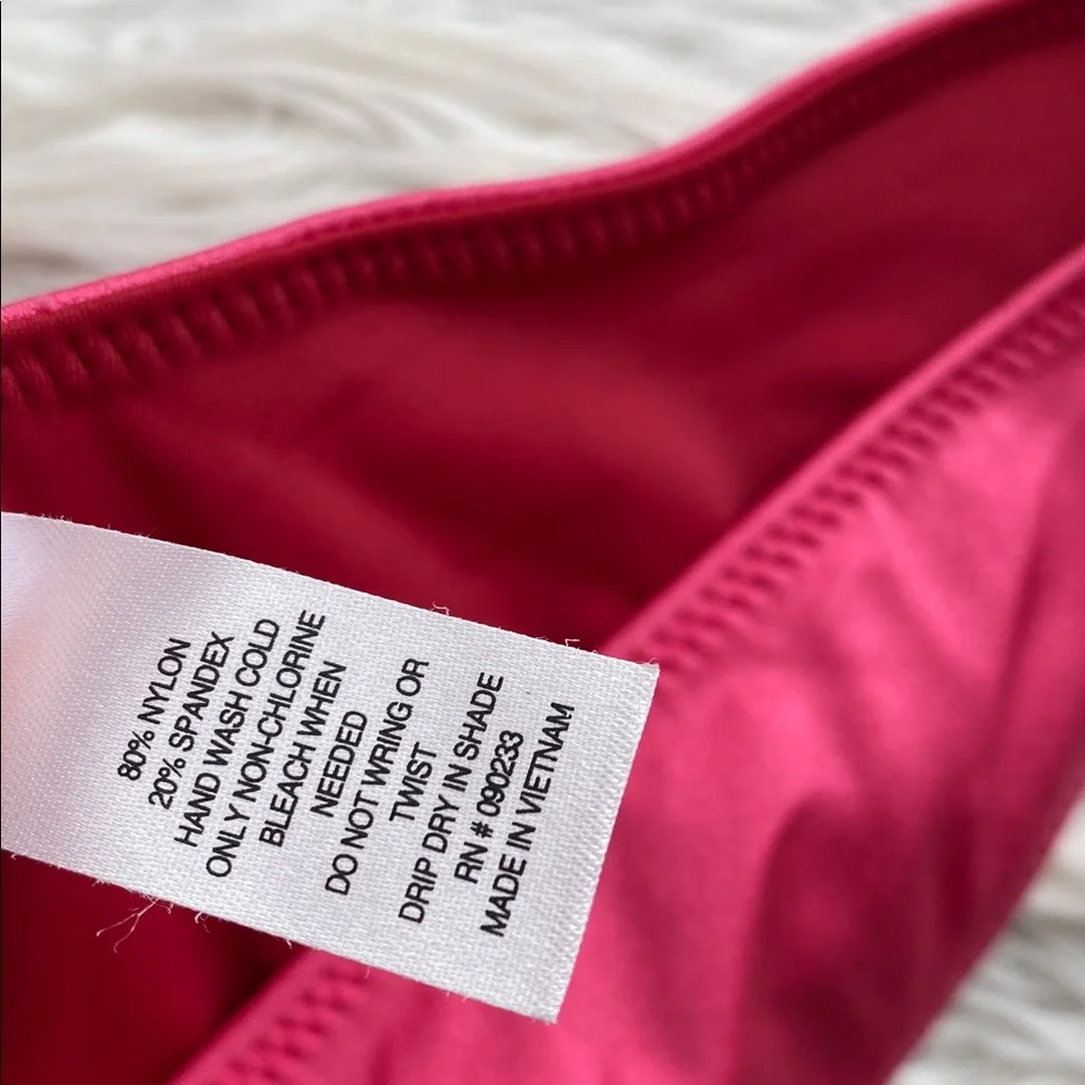 LA Hearts by PacSun | Pink & Red Reversible Ria V High Cut Bikini Bottom